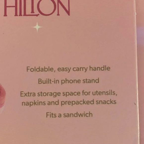 Paris Hilton Bento Lunch Box Pink Glitter - Picture 6 of 7